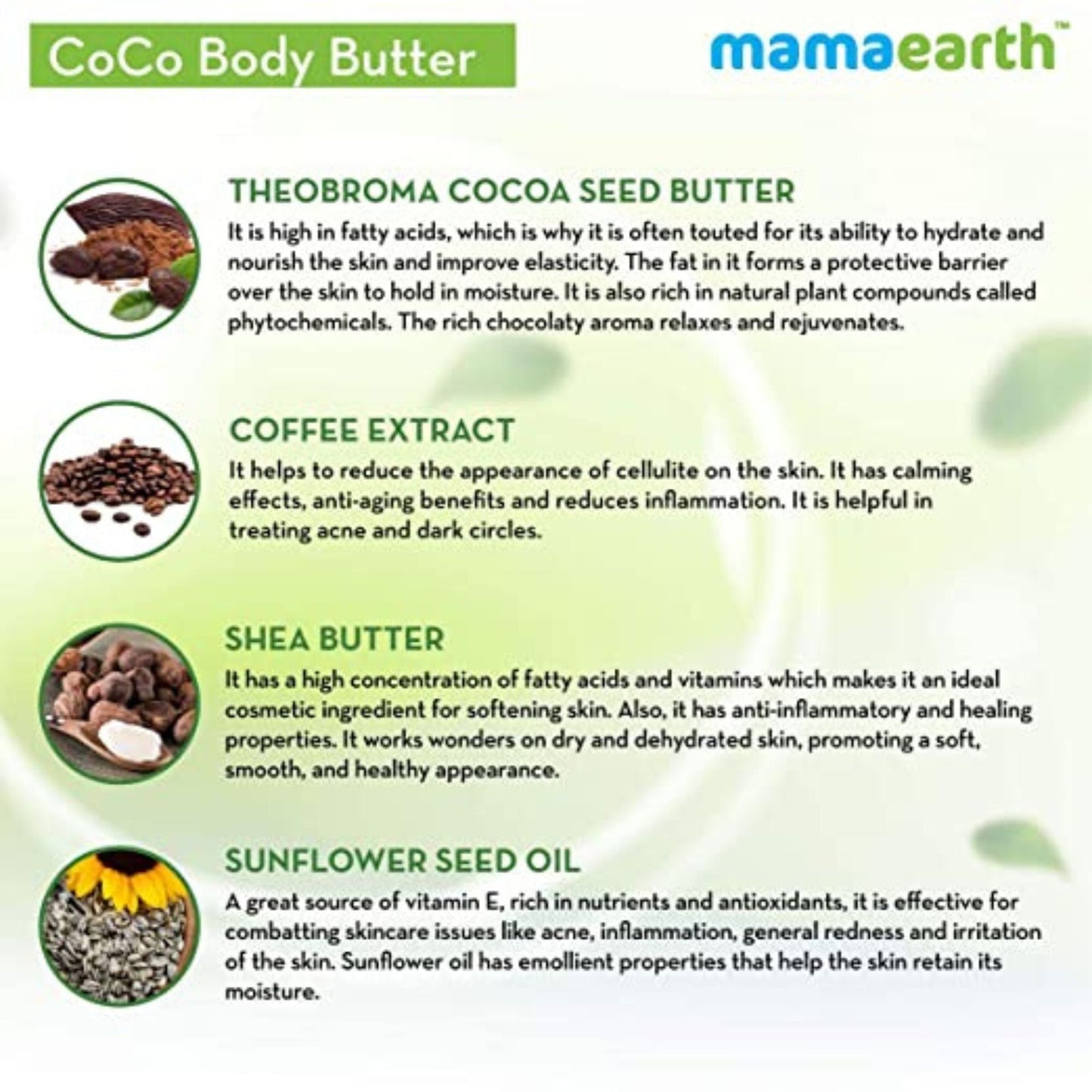Mamaearth CoCo with Coffee and Cocoa for Deep Moisturization Body Cream Butter For Dry Skin, For Winters Better Than Body Lotion (200g)