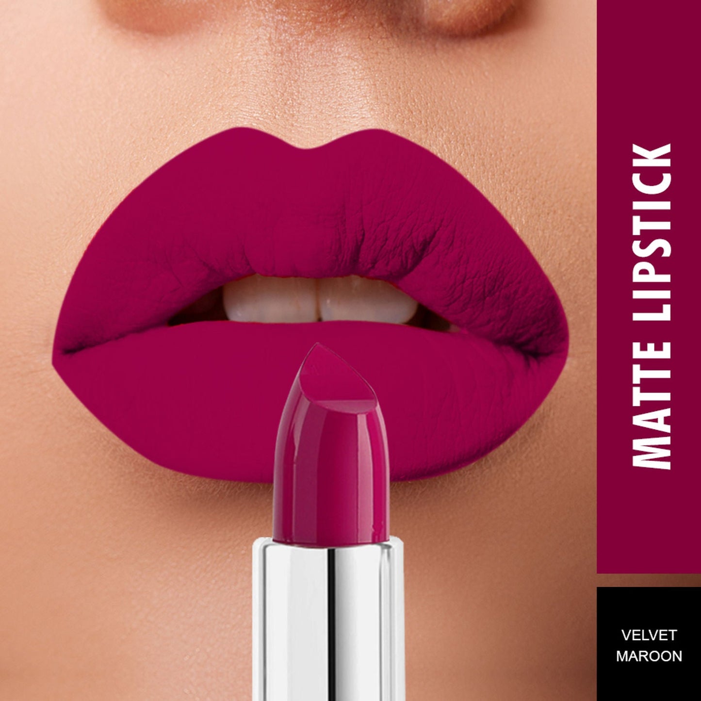 Swiss Beauty Pure Matte Lipstick VELVET-MAROON