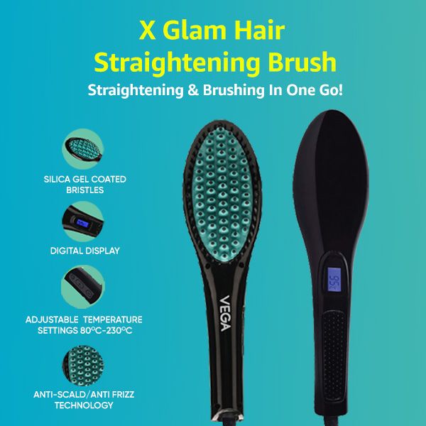 X-Glam Straightening Brush - VHSB-01