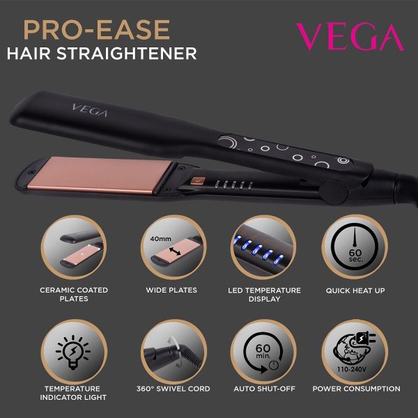 Vega Pro-Ease Hair Straightener - VHSH-26