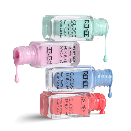 Renee Gloss Touch Set Of 4 Nail Enamels, 5ml Each - N04 Vacay Vibes