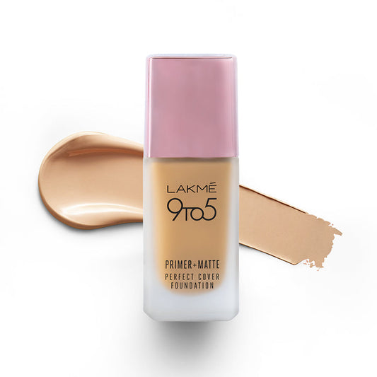 Lakmé 9 To 5 Primer + Matte Perfect Cover Foundation - W120 Warm Crème