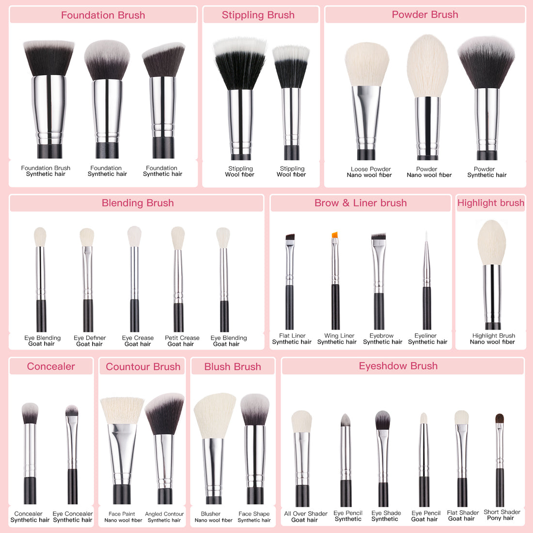 Beili B-30pcs Brushes Set