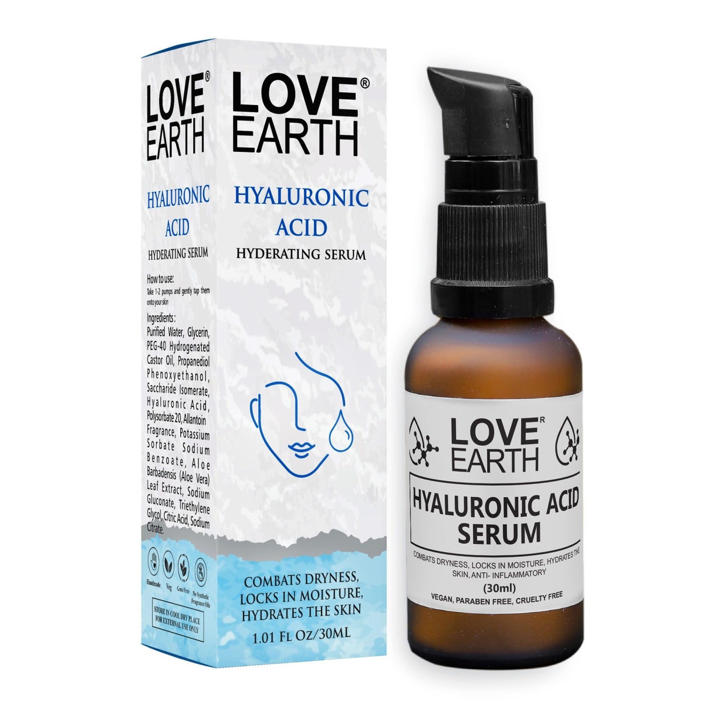 Love Earth Hyaluronic Acid Serum - 30ml