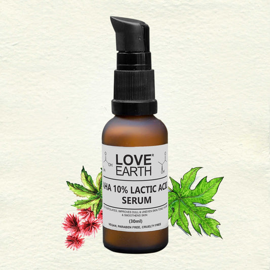 Love Earth Aha 10% Lactic Acid Serum - 30ml