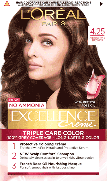 L'OREAL Excellence Crème Regular Aishwarya's Brown (87.5g + 72ml)