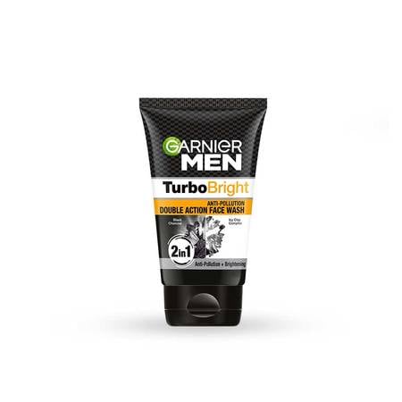 Garnier Men Turbo Bright Anti-Pollution Double Action Face Wash 100g