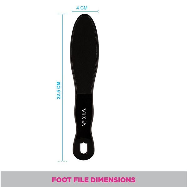 Vega Black Emery Foot File - PD-06