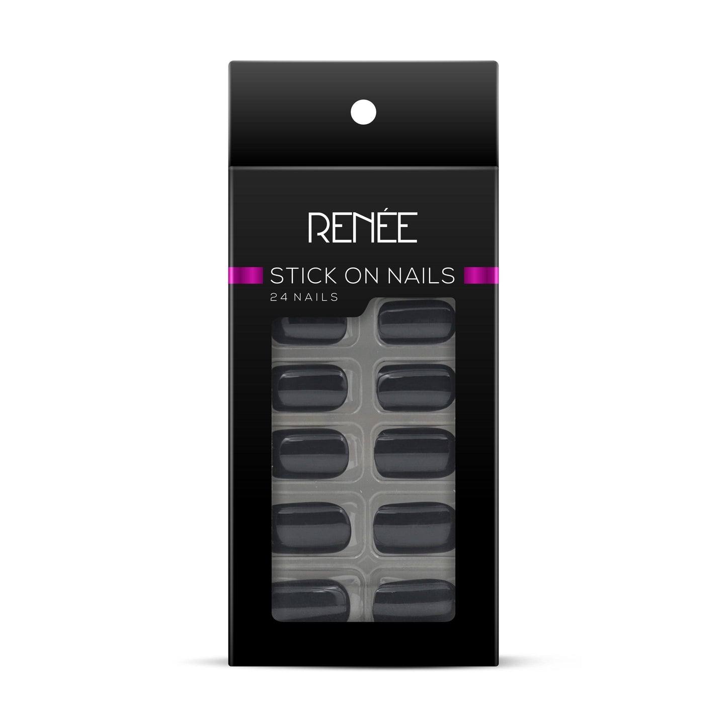 Renee Stick On Nails - BN 01(Black)