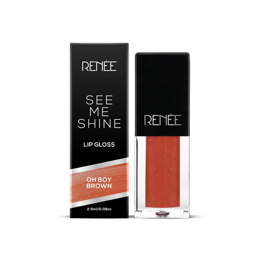 Renee See Me Shine Lip Gloss 2.5ml - Oh Boy Brown