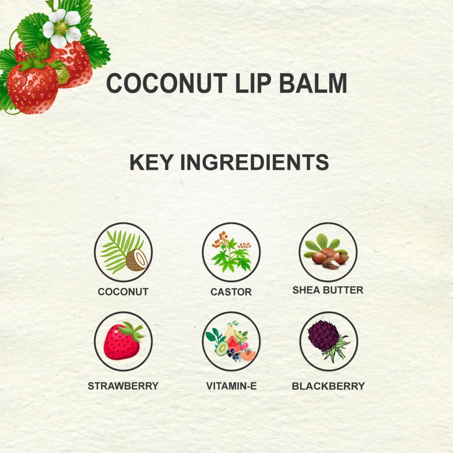 Love Earth Organic Coconut Lip Balm - 10g