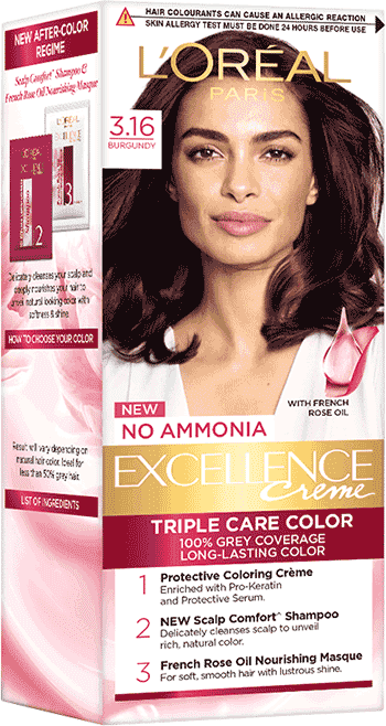 L'OREAL Excellence Crème Regular Burgundy (87.5g + 72ml)