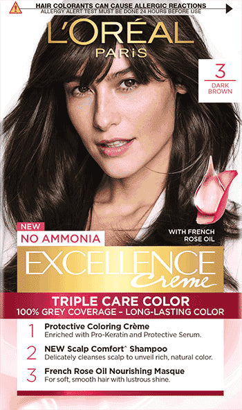 L'OREAL Excellence Crème Regular Dark Brown (87.5g + 72ml)