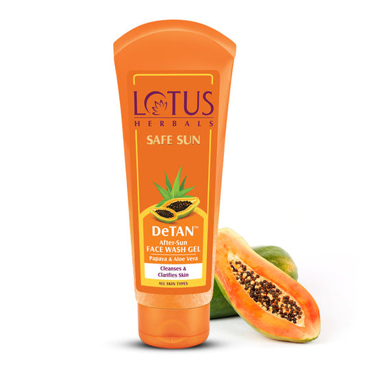 Lotus Safe Sun Detan Face Wash Gel - 100g