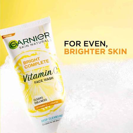 Garnier Bright Complete Facewash, 100g