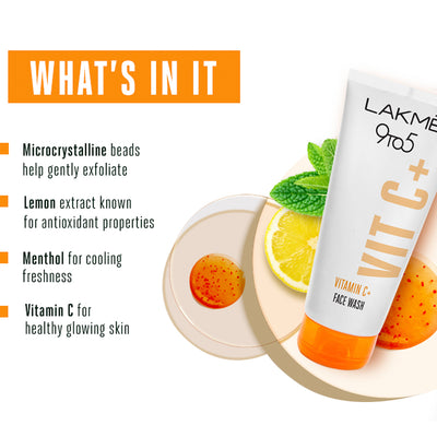 Lakmé 9to5 Vitamin C Facewash, 100g