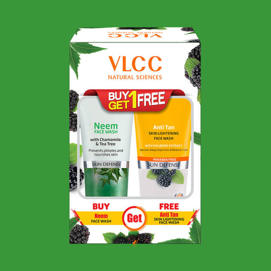 VLCC Neem Face Wash + Anti Tan Skin Lightening Face Wash - 150g