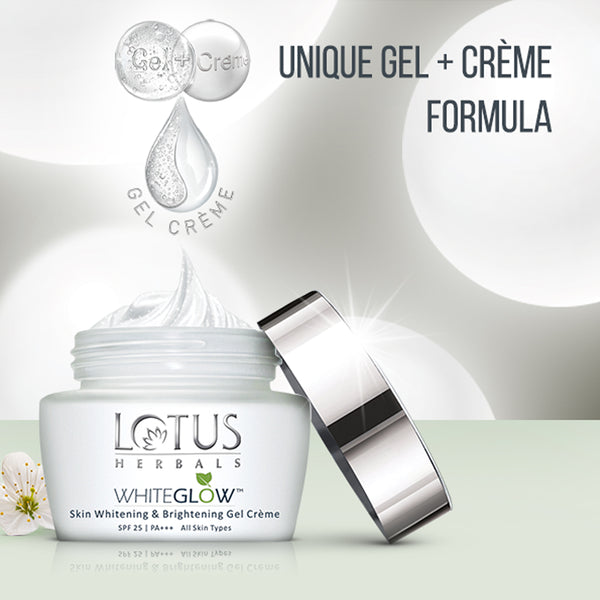 Lotus Herbals Whiteglow Skin Brightening Gel Cream Spf 25 Pa+++