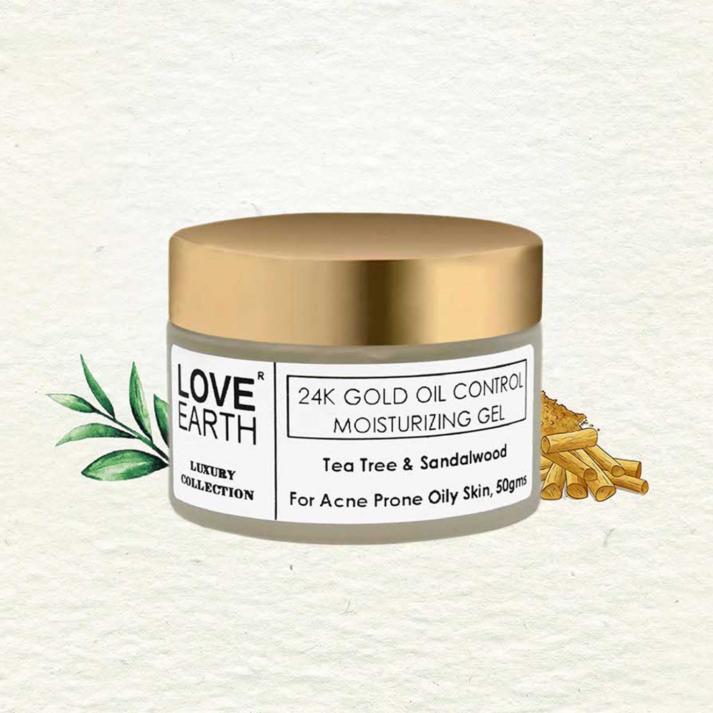 Love Earth 24k Gold Oil Control Moisturizing Gel - 50g