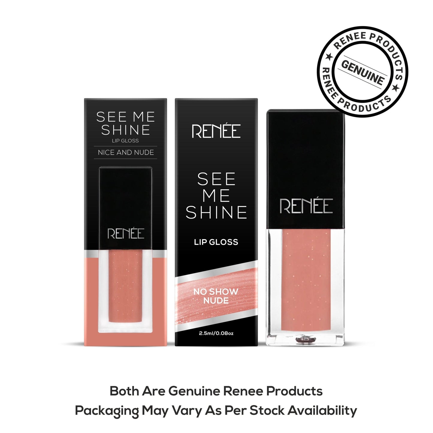 Renee See Me Shine Lip Gloss 2.5ml - No Show Nude