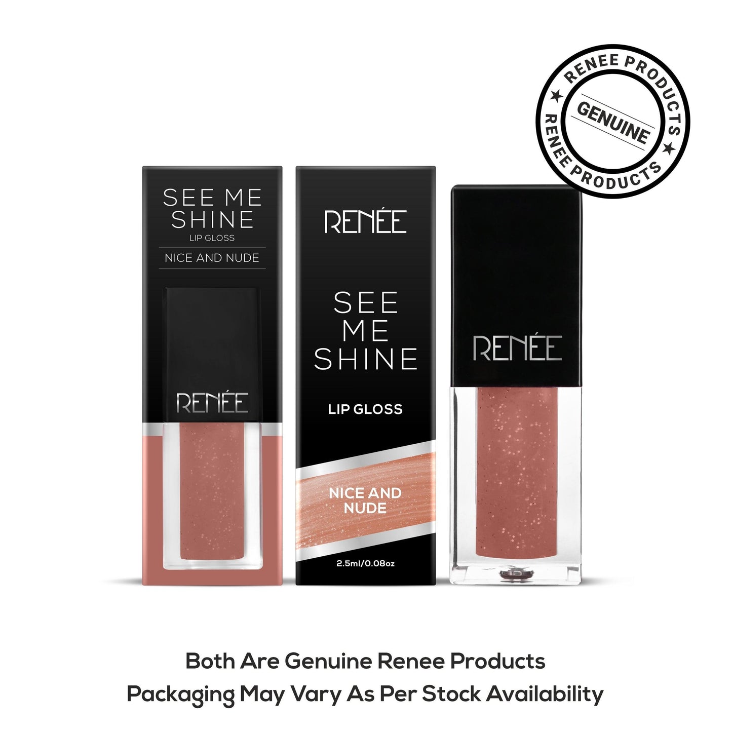 Renee See Me Shine Lip Gloss 2.5ml - Nice And Nude