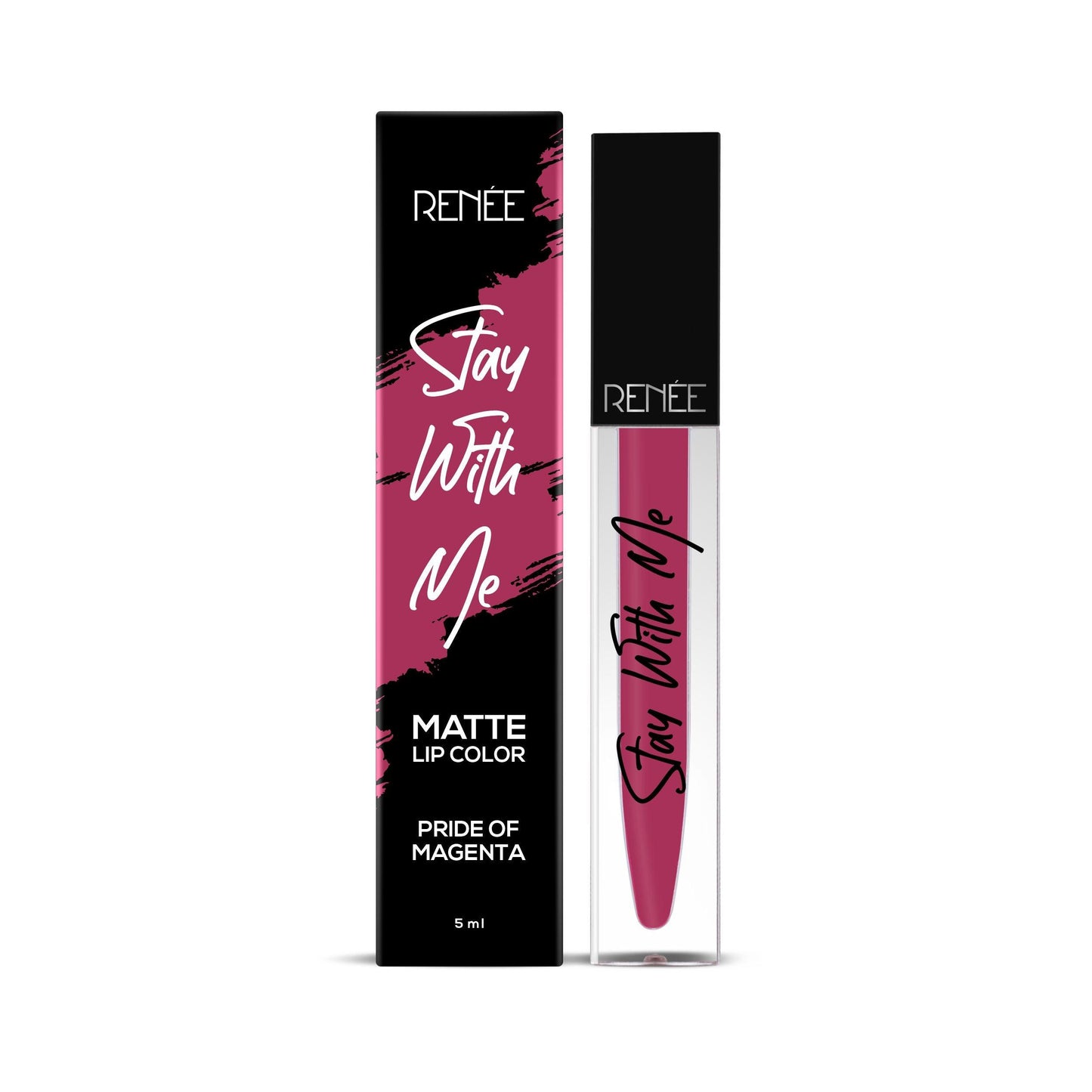 Renee Stay With Me Matte Liquid Lip Color 5ml - Pride Of Magenta