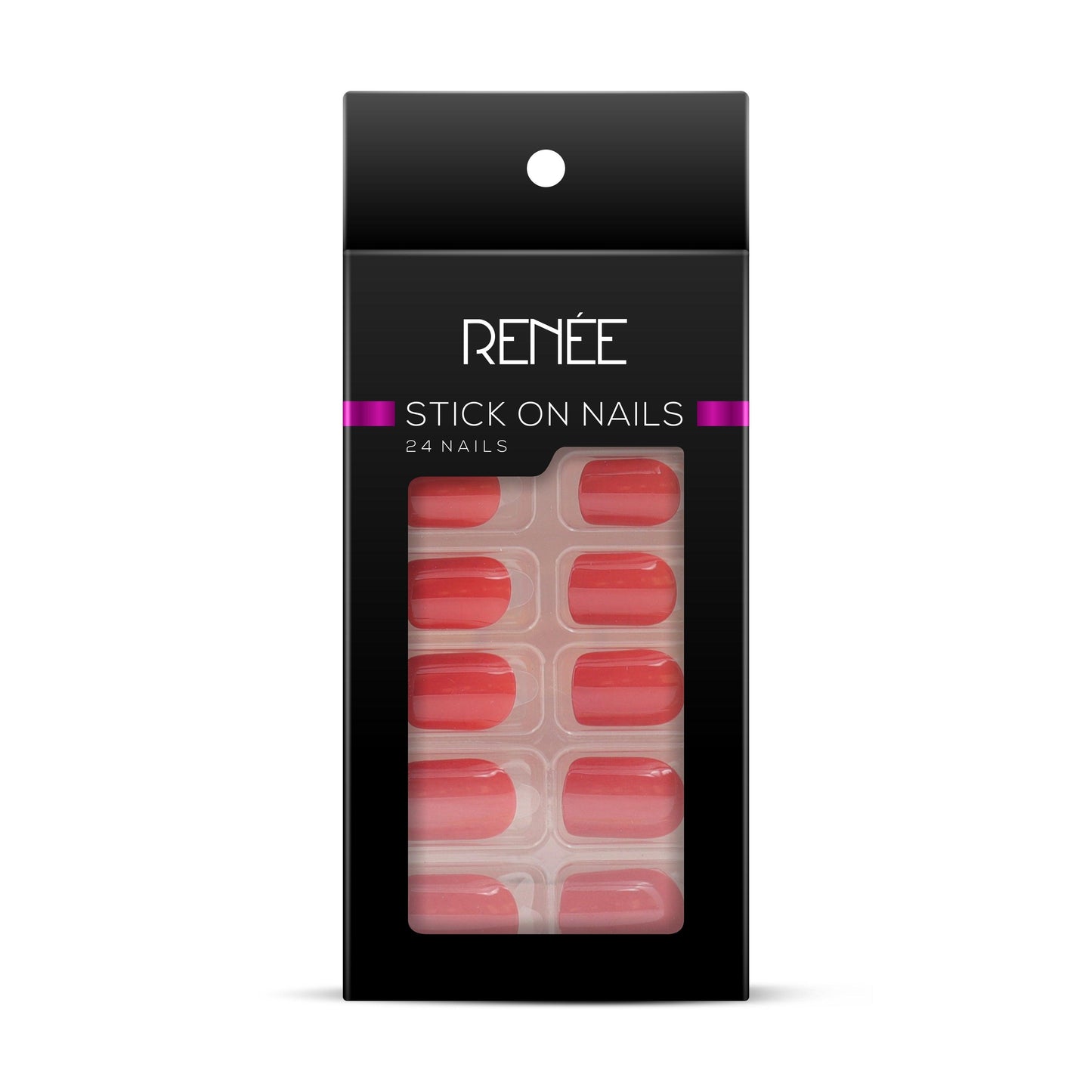 Renee Stick On Nails - BN 07(Red)