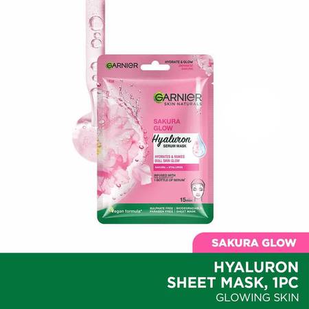 Garnier Sakura Glow Serum Sheet Mask 32g