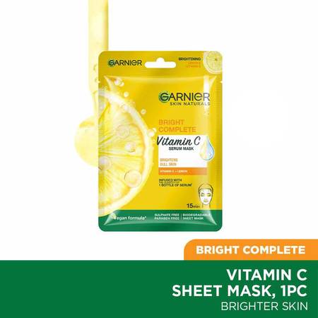 Garnier Bright Complete Serum Sheet Mask 28g