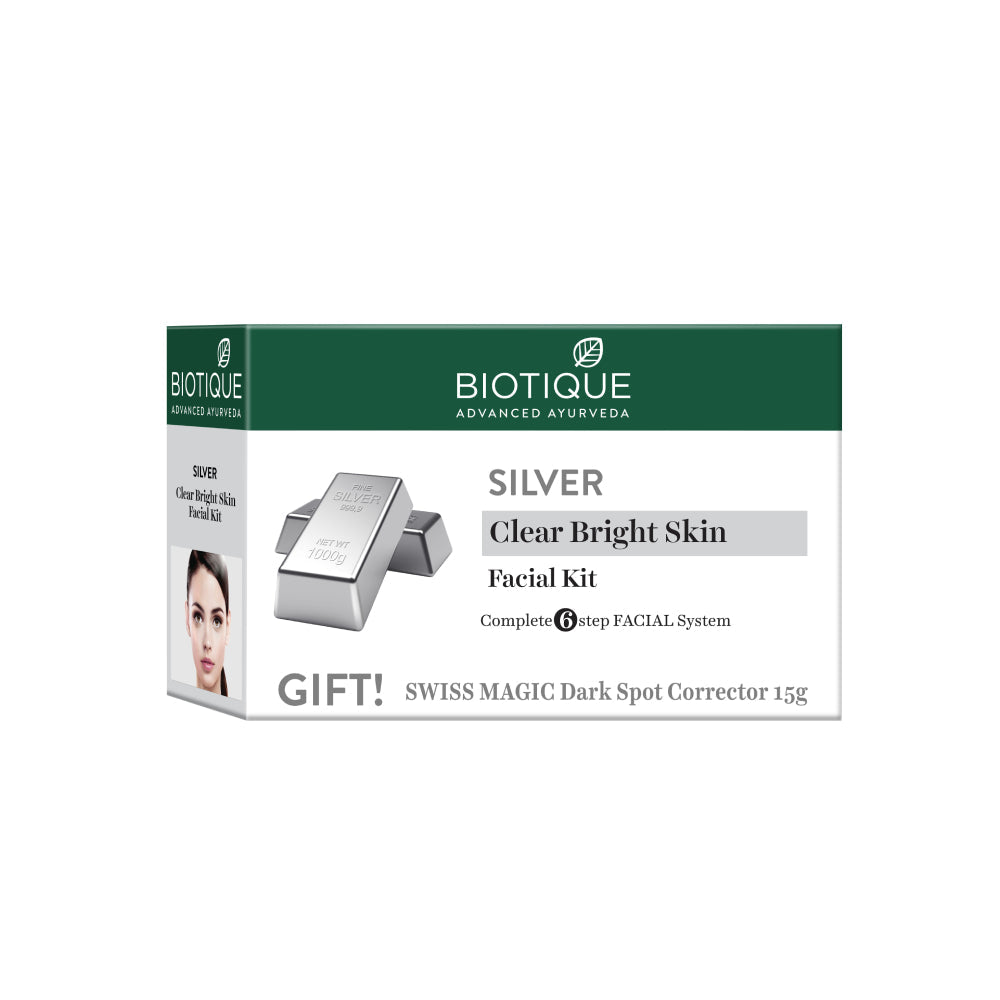 Biotique Silver Facial Kit 5x10g+15g (Silver Kit)