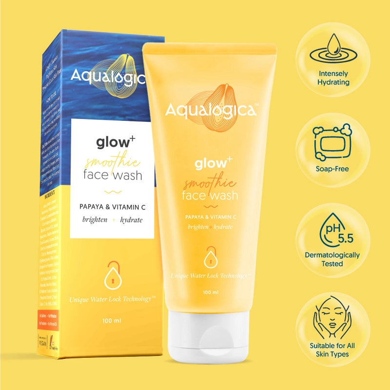 Aqualogica Glow+ Smoothie Face Wash 100ml