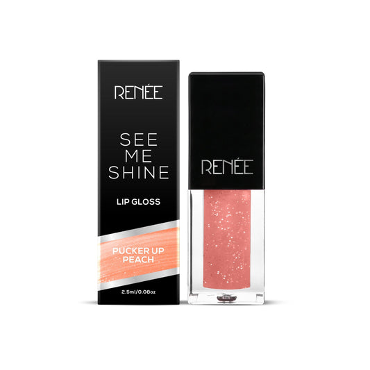 Renee See Me Shine Lip Gloss 2.5ml - Pucker Up Peach