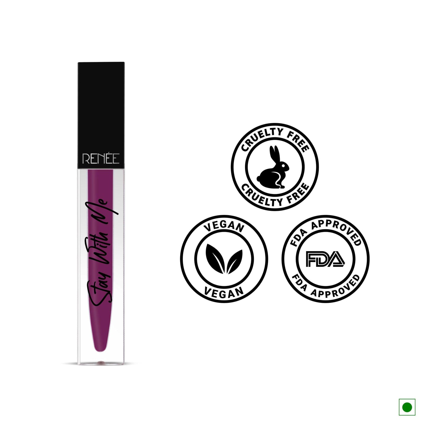 Renee Stay With Me Matte Liquid Lip Color 5ml - Thirst For Wine