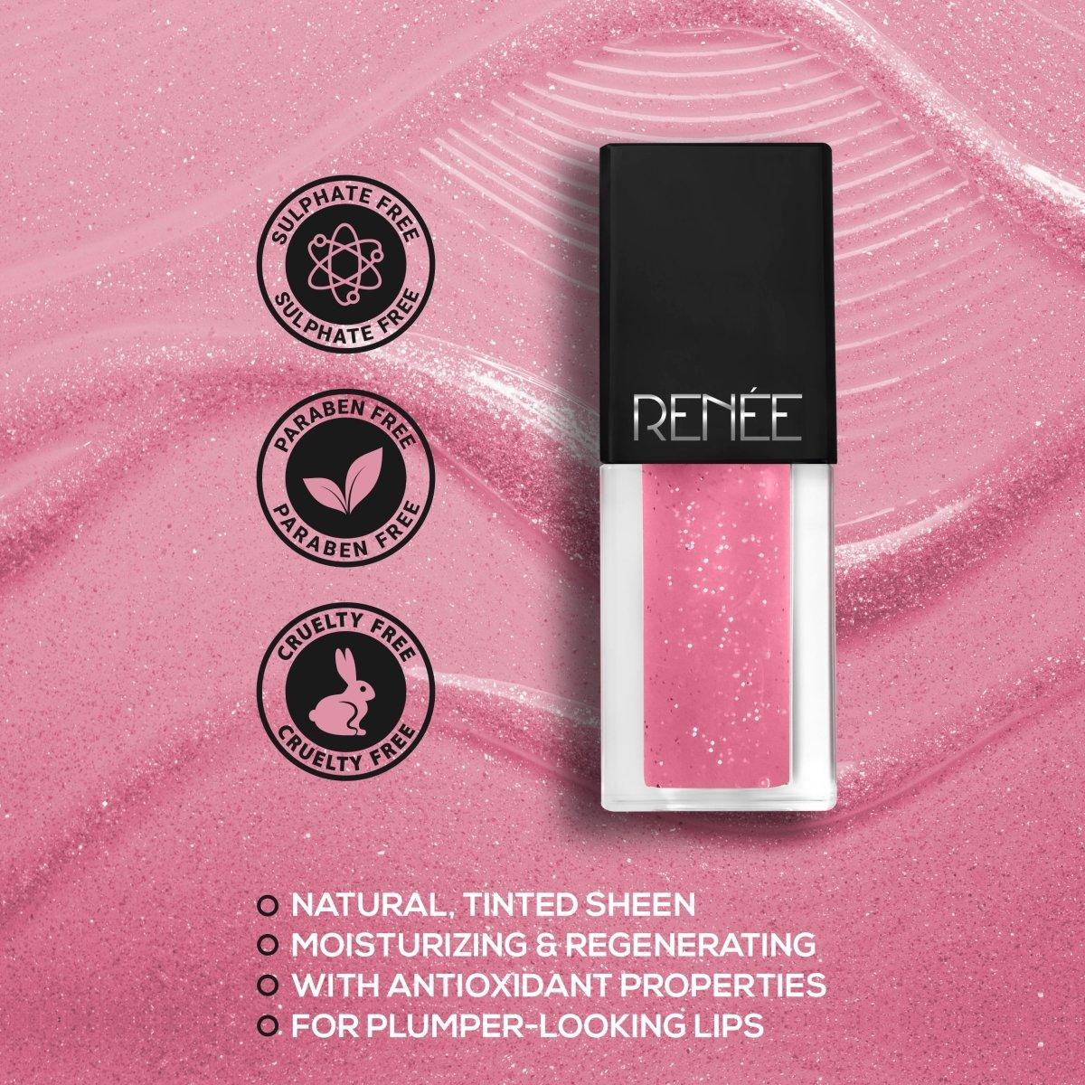 Renee See Me Shine Lip Gloss 2.5ml - Pink Pow Wow