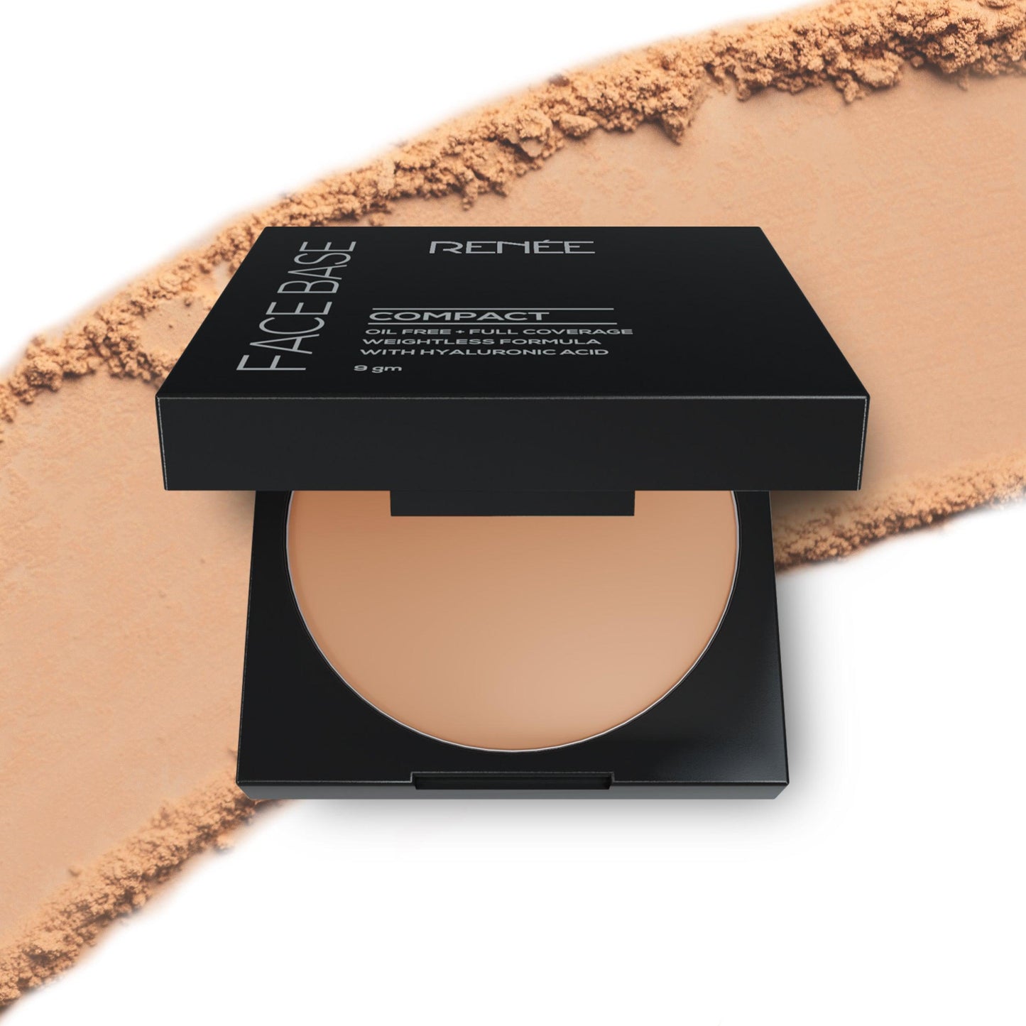 Renee Face Base Compact 9gm - Walnut Beige